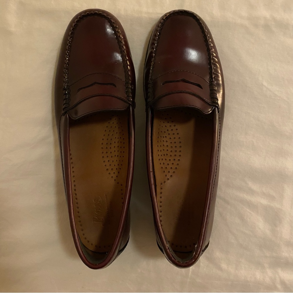 burgundy maroon weejuns loafers